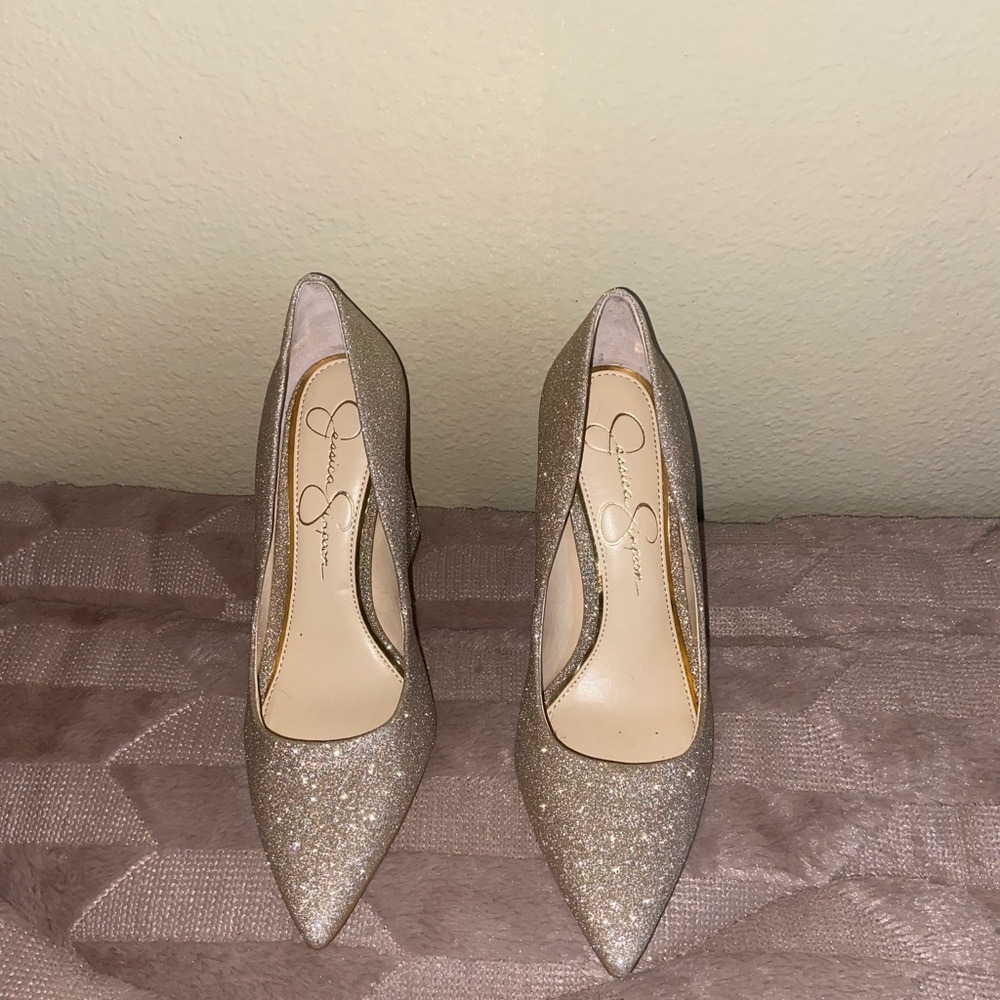 Jessica Simpson sparkle heels
